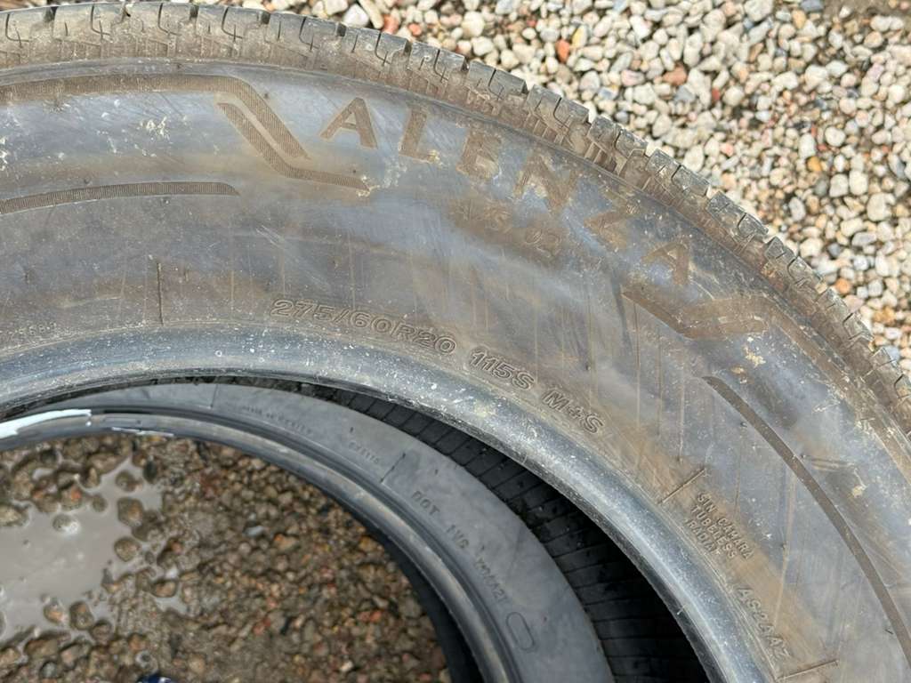 275/60R20 Pair (2 Used Tires) Bridgestone Alenza AS 02