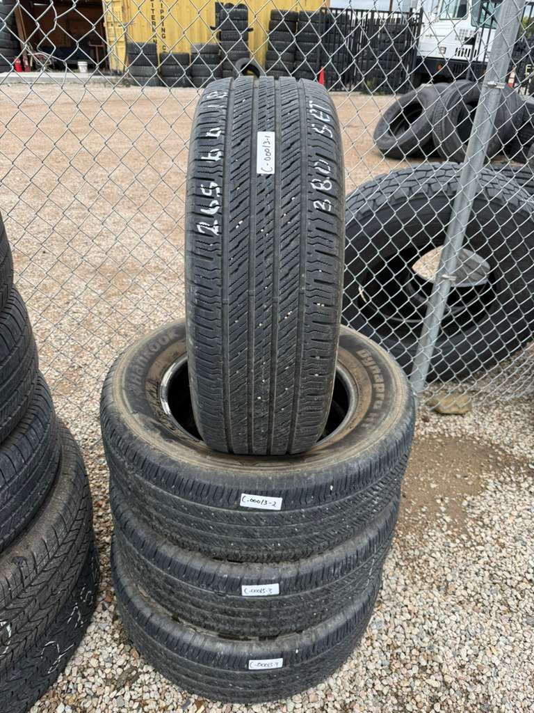 265/60R18 Set (4 Used Tires) Hankook Dynapro HY