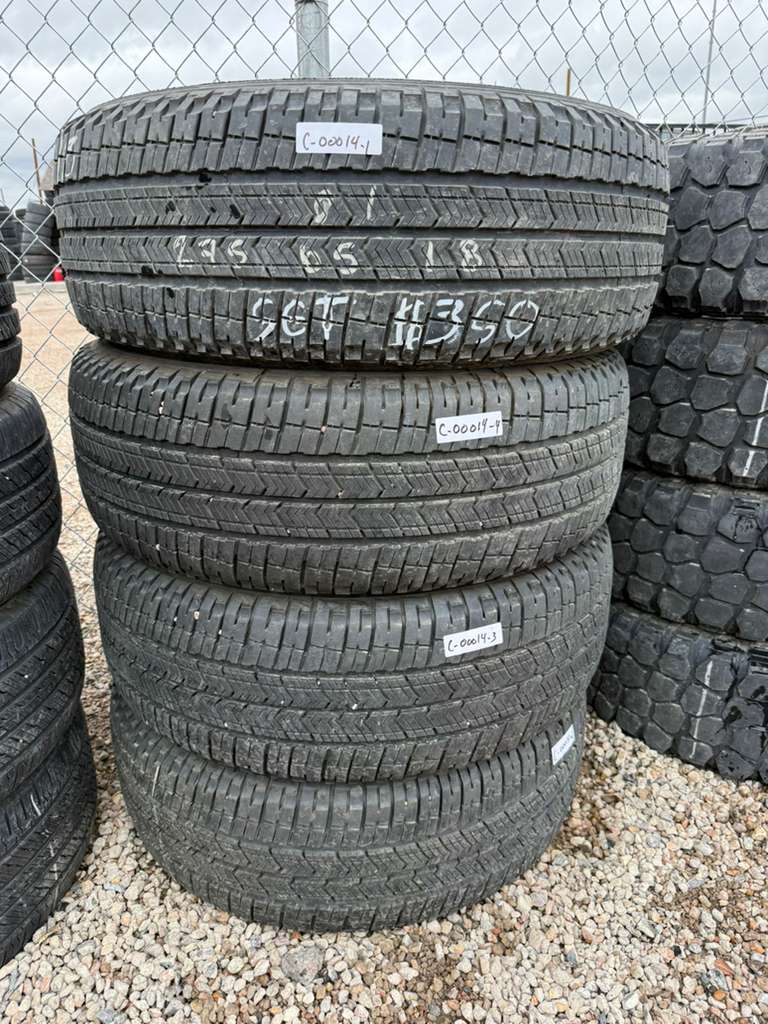 275/65R18 Set (4 Used Tires) Michelin Primacy XC