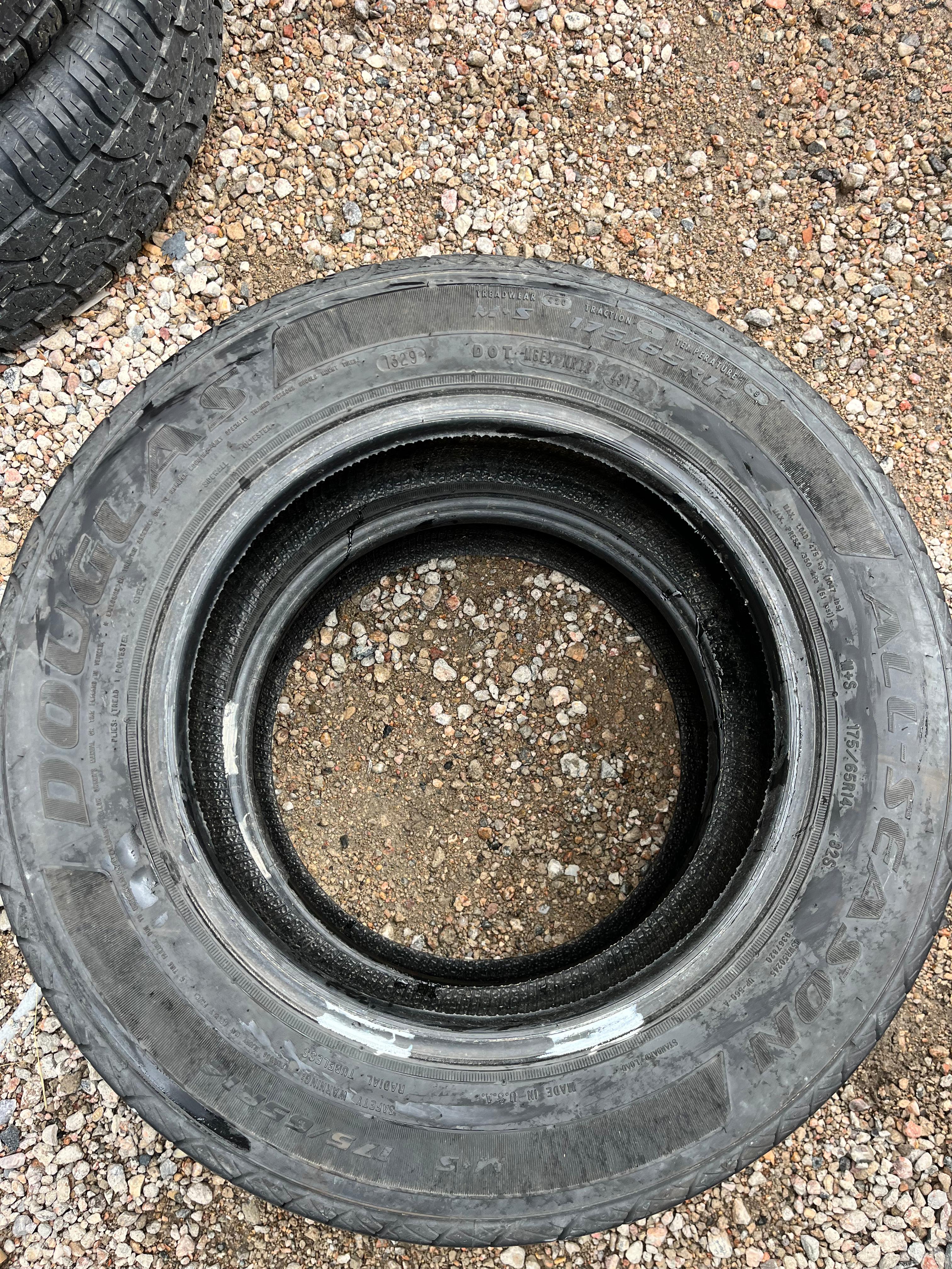 175 /65R14 Pair (2 Used Tires) Douglas All Season