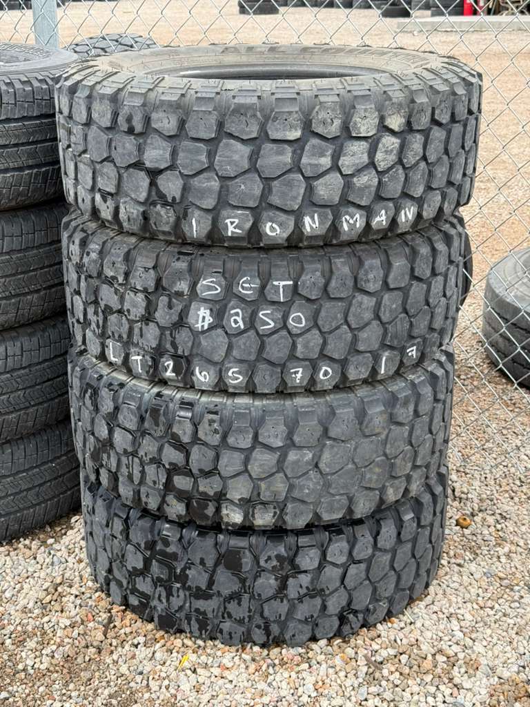 LT265/70R17 Set (4 Used Tires) Ironman All Country MT