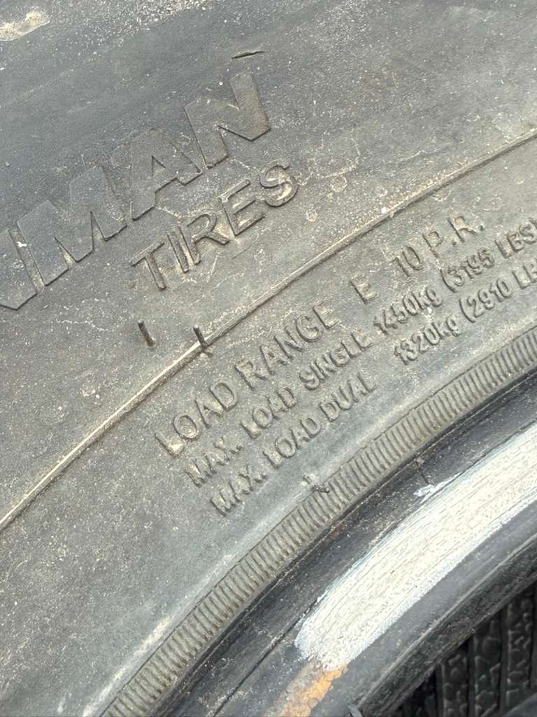 LT265/70R17 Set (4 Used Tires) Ironman All Country MT