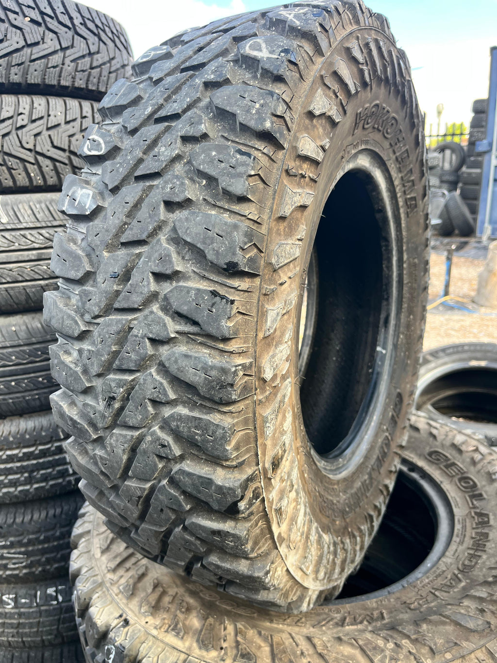 LT30x9.50R15 Pair (2 Used Tires) Yokohama Geolandar (G003)