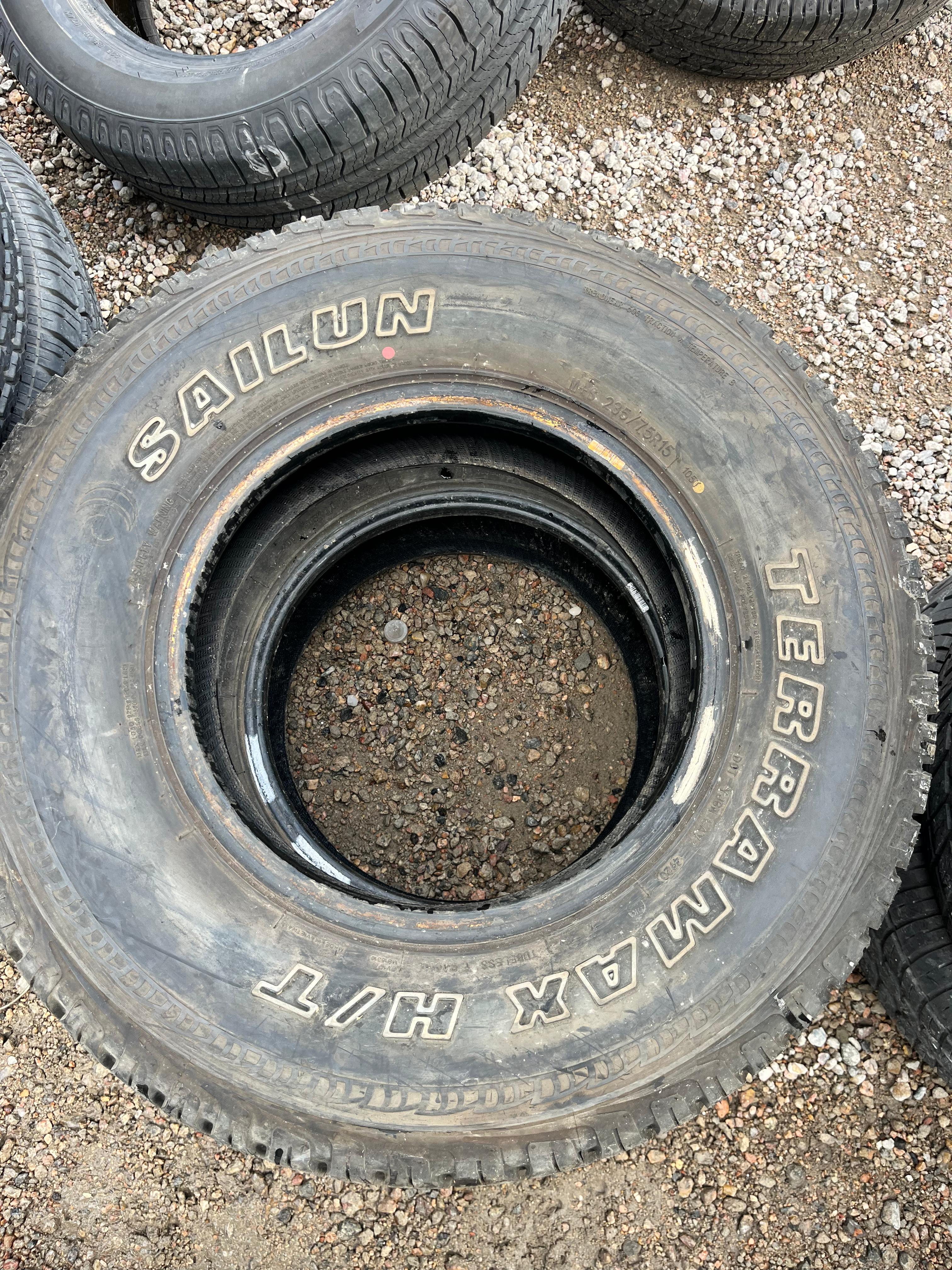 235/75R15 Pair (2 Used Tires) Sailun Terramax