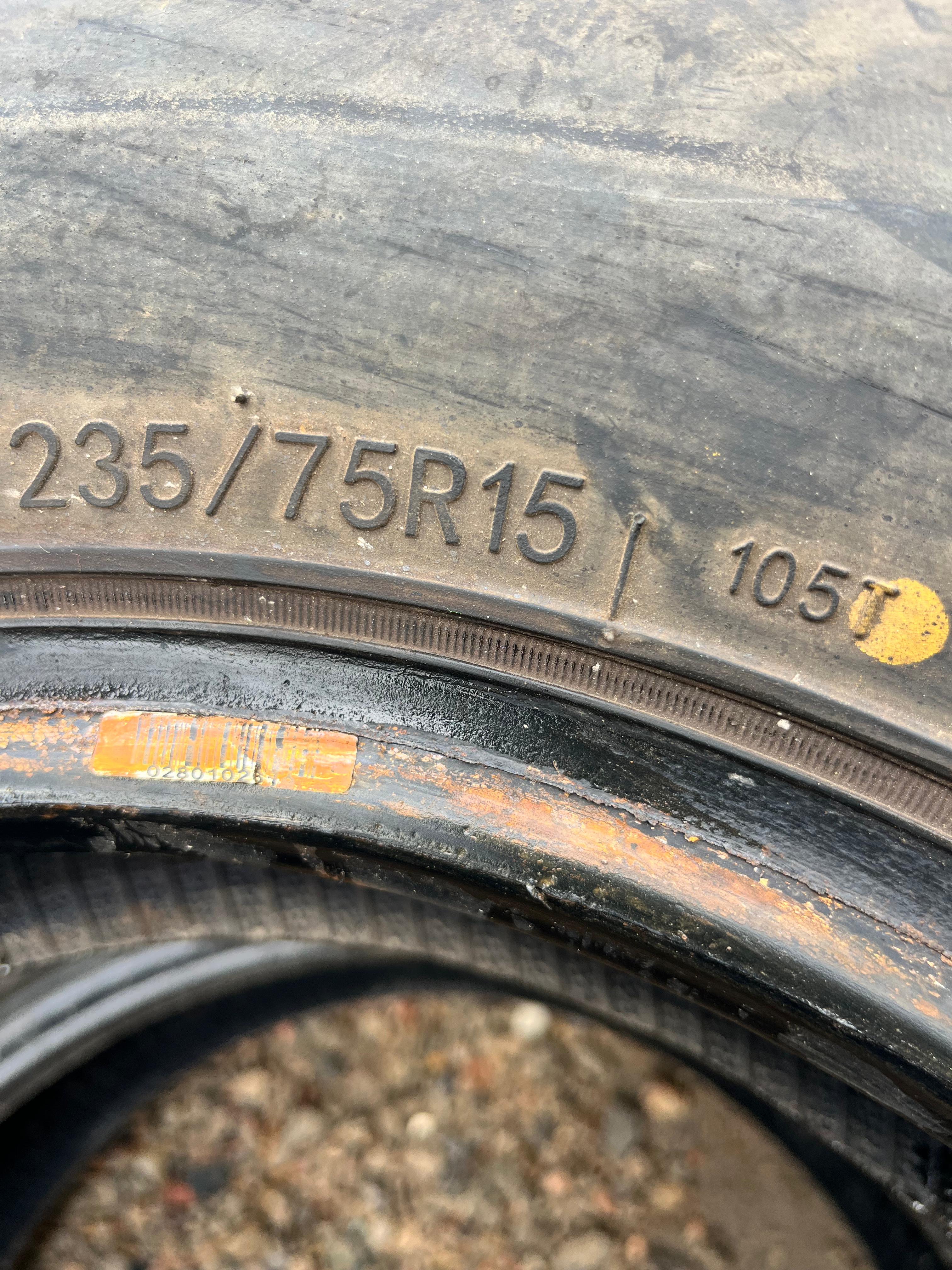 235/75R15 Pair (2 Used Tires) Sailun Terramax