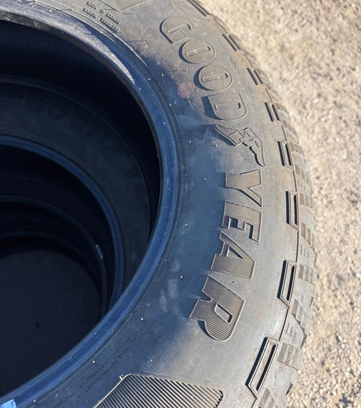 275/65R18  Set (4 Used Tires) Goodyear Wrangler Territory AT