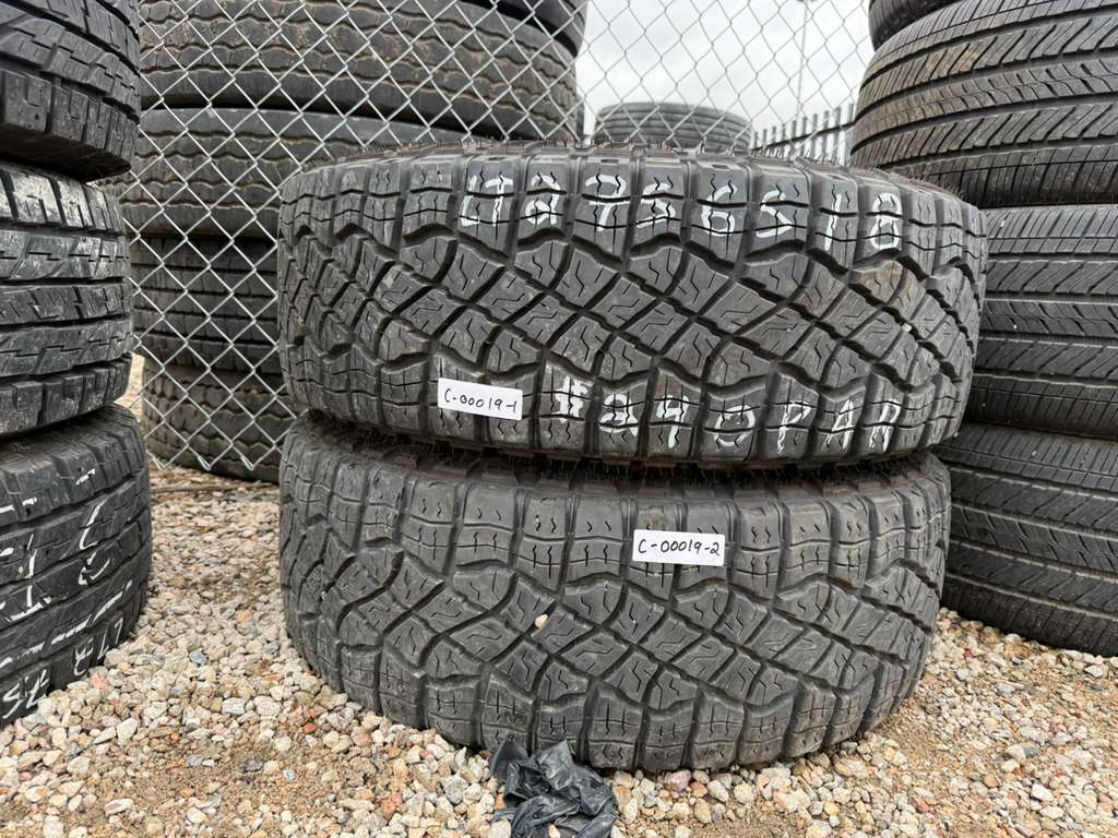 LT275/65R18 Pair (2 Used Tires) Goodyear Wrangler Territory MT