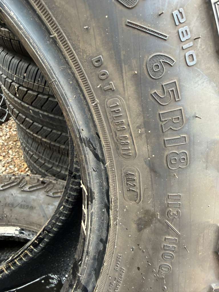 LT275/65R18 Pair (2 Used Tires) Goodyear Wrangler Territory MT