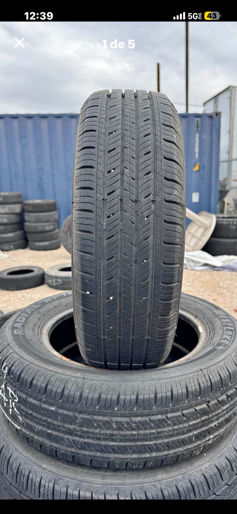 175/65R14 Pair (2 Used Tires) WestLake Radial RP18