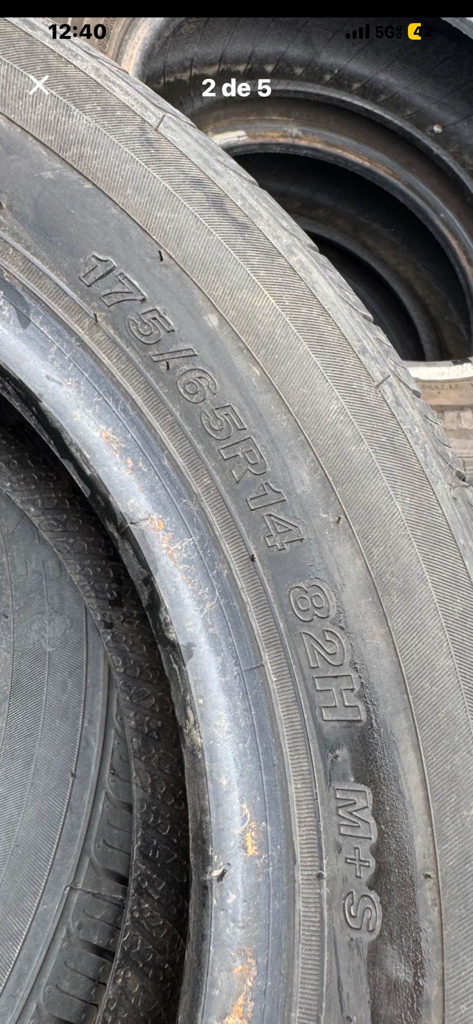 175/65R14 Pair (2 Used Tires) WestLake Radial RP18