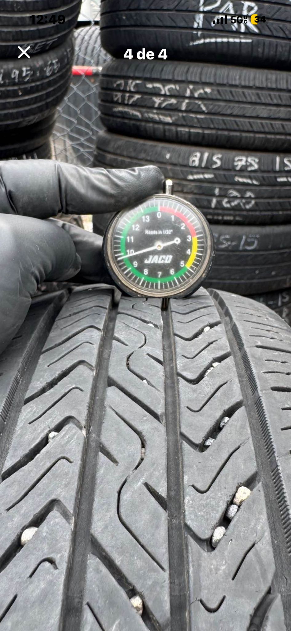 175/65R15 Pair (2 Used Tires) Toyo Extensa