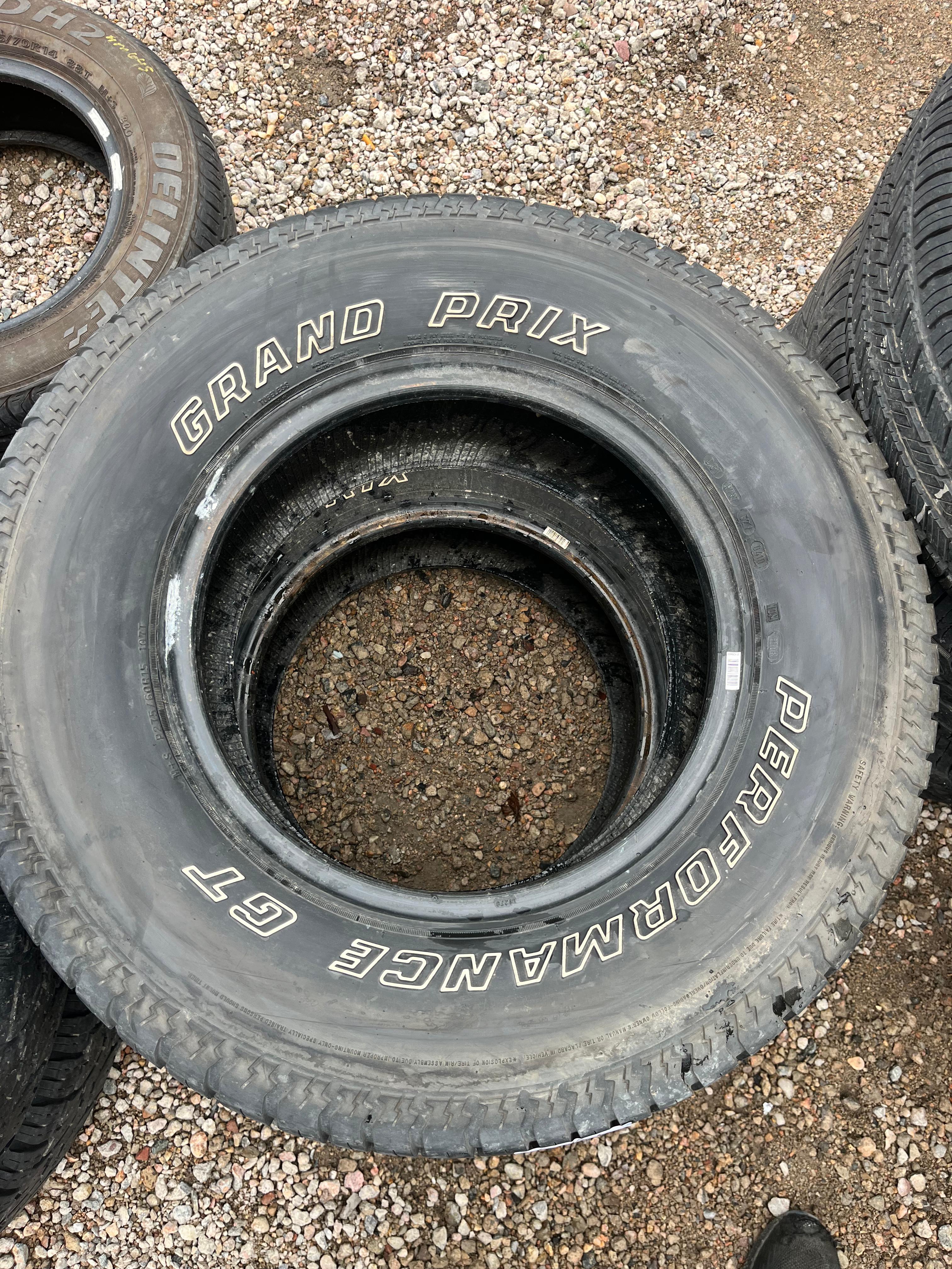 275/60R15 Pair (2 Used  Tires) Grand Prix Performance GT