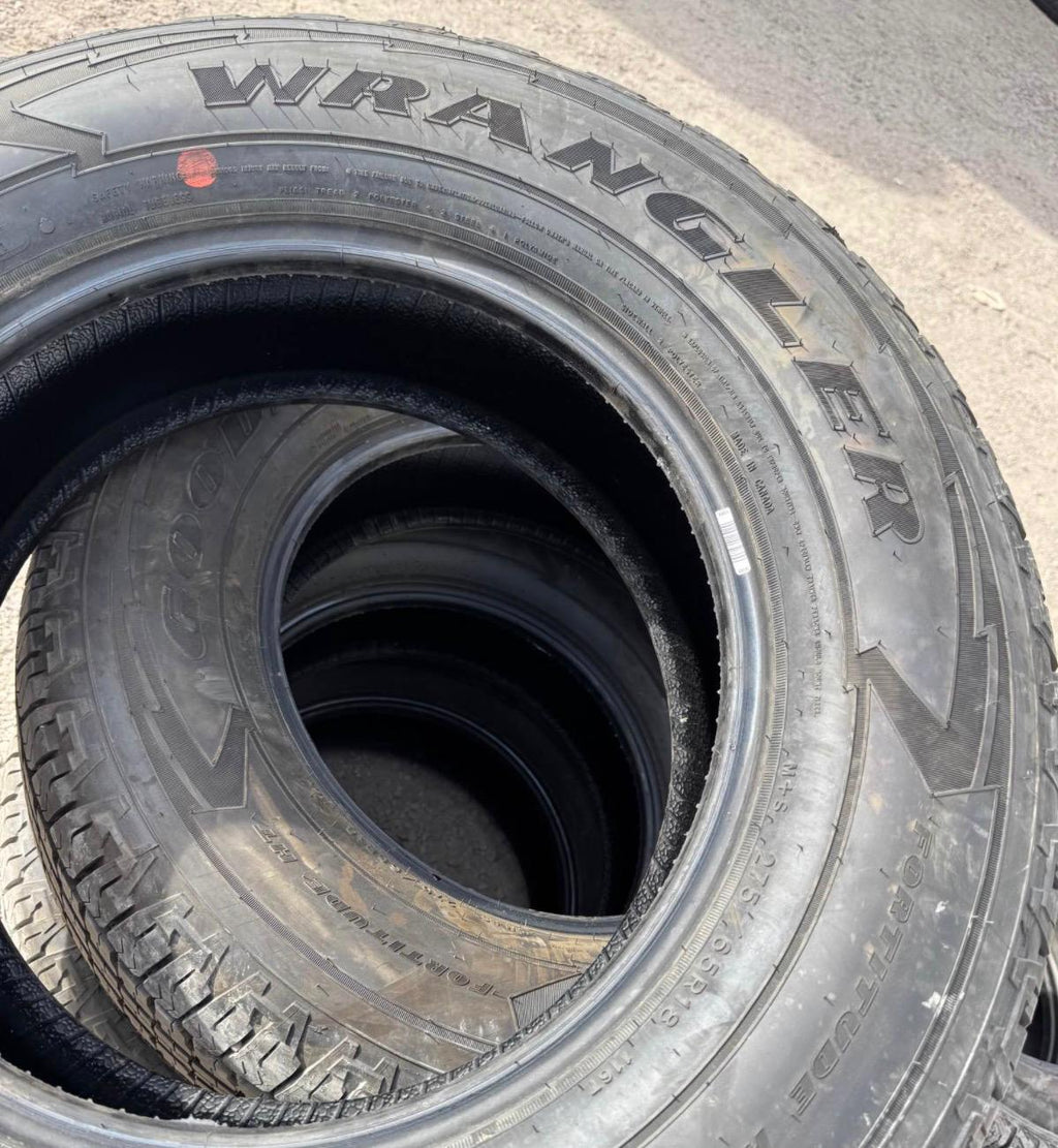 275/65R18 Set (4 Used Tires) Goodyear Wrangler