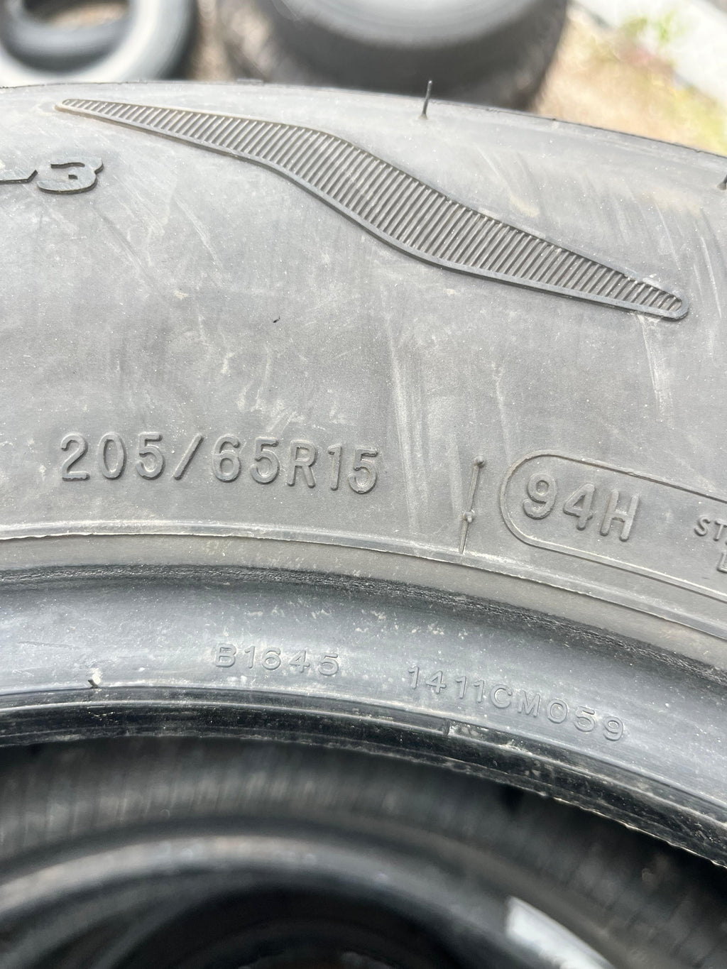 205/65R15 Pair (2 Used Tires) Dean Tires Road Control (NW-3)