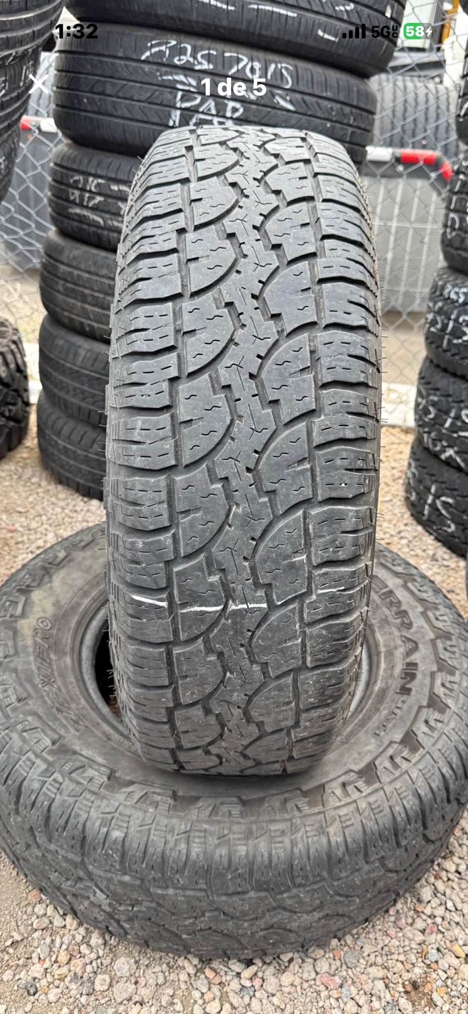 235/75R15 Pair (2 Used Tires) Dextero All Terrain