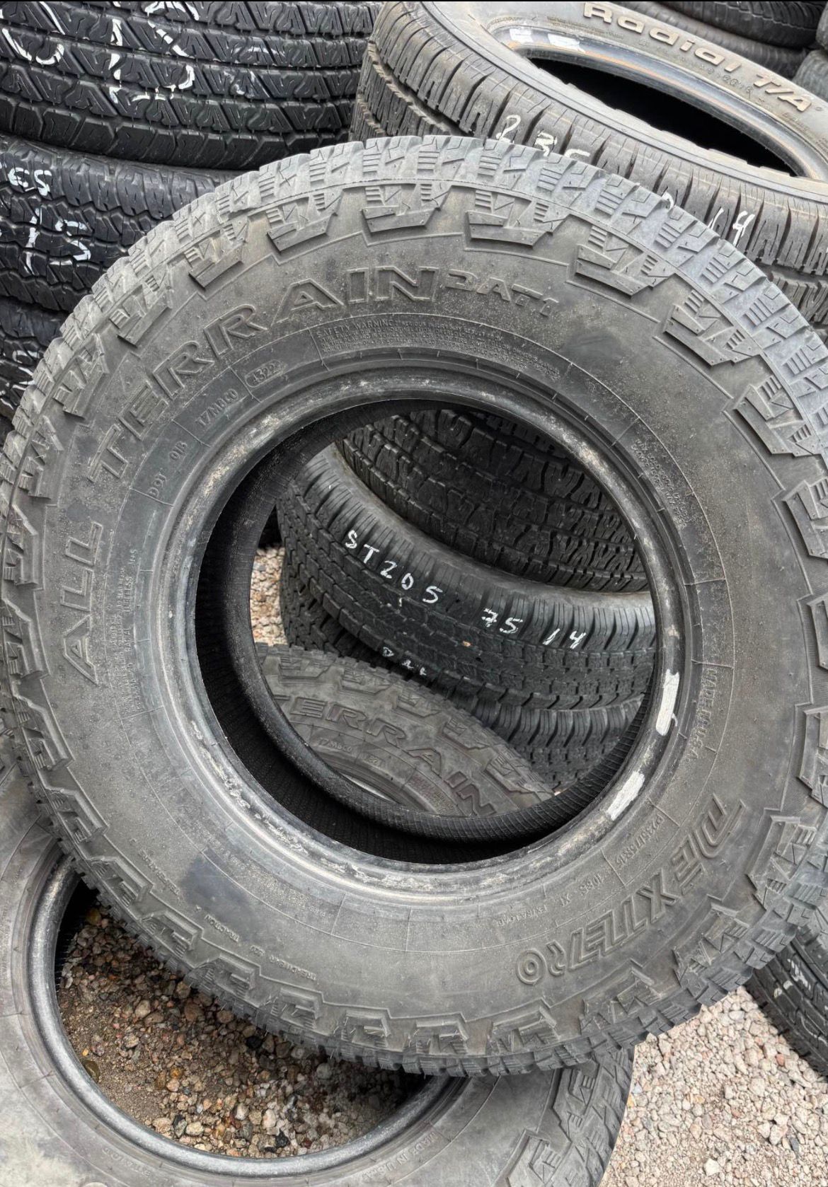235/75R15 Pair (2 Used Tires) Dextero All Terrain