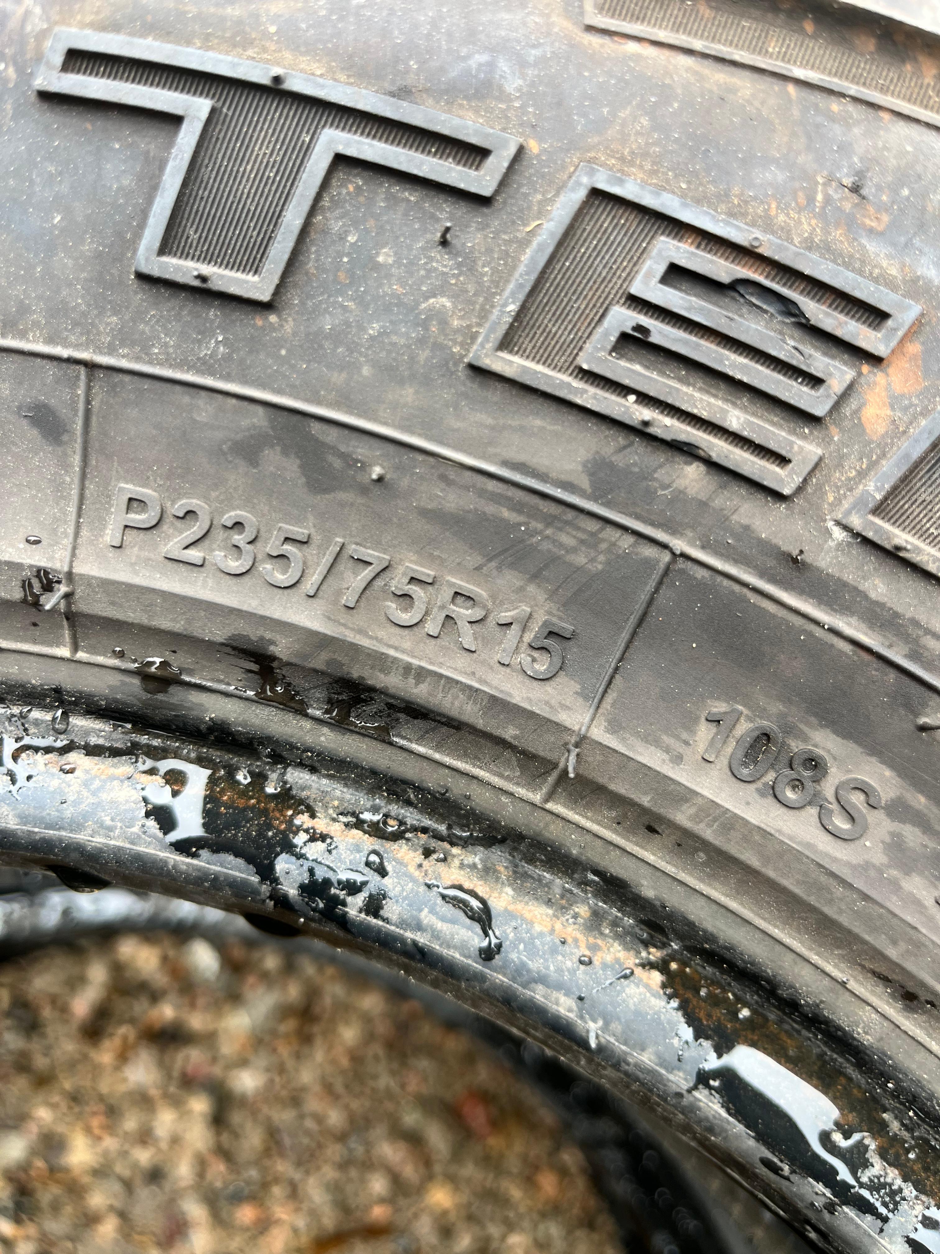 235/75R15 Pair (2 Used Tires) Dextero All Terrain