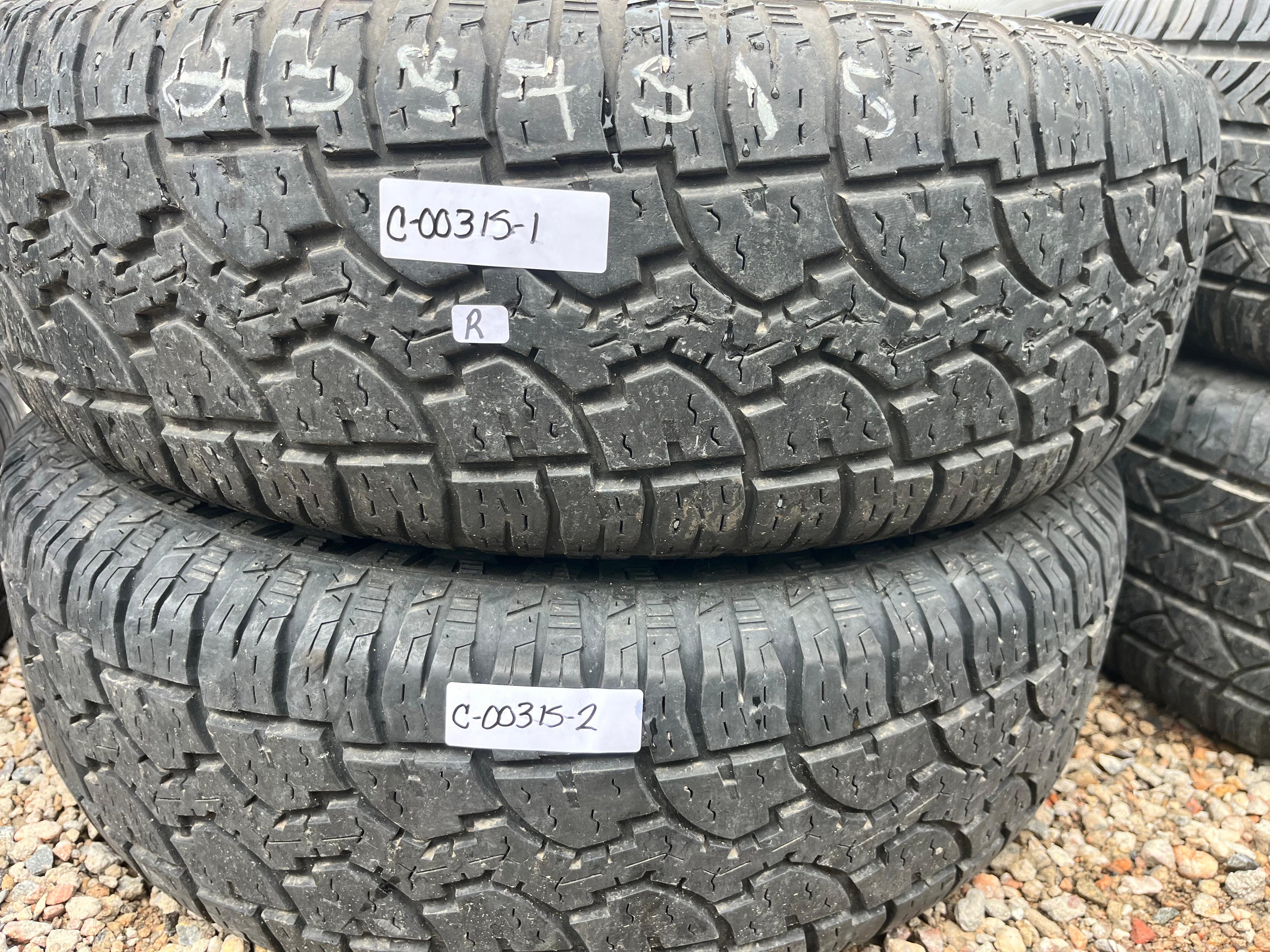 235/75R15 Pair (2 Used Tires) Dextero All Terrain
