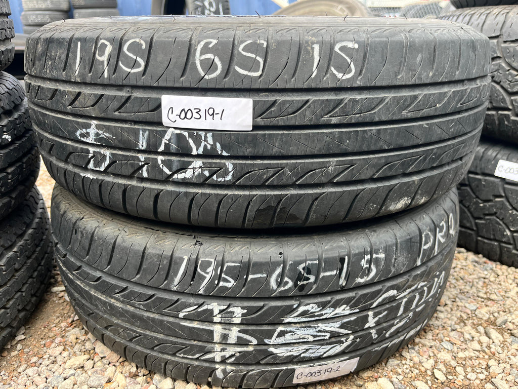 195/65R15 Pair (2 Used TIres) Mastercraft MC-440