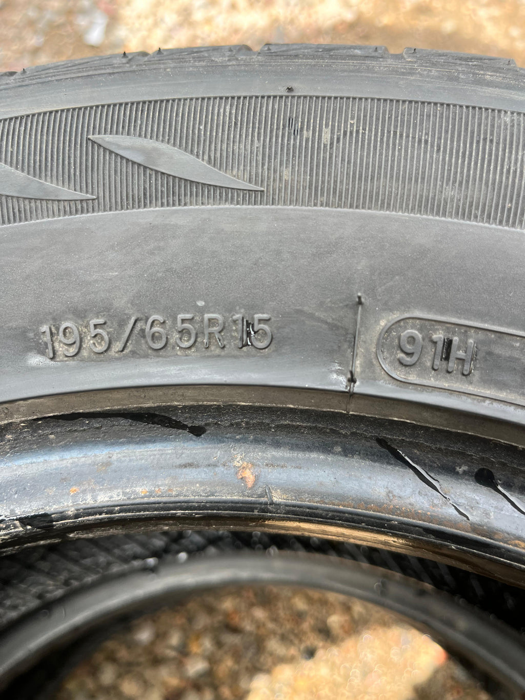 195/65R15 Pair (2 Used TIres) Mastercraft MC-440