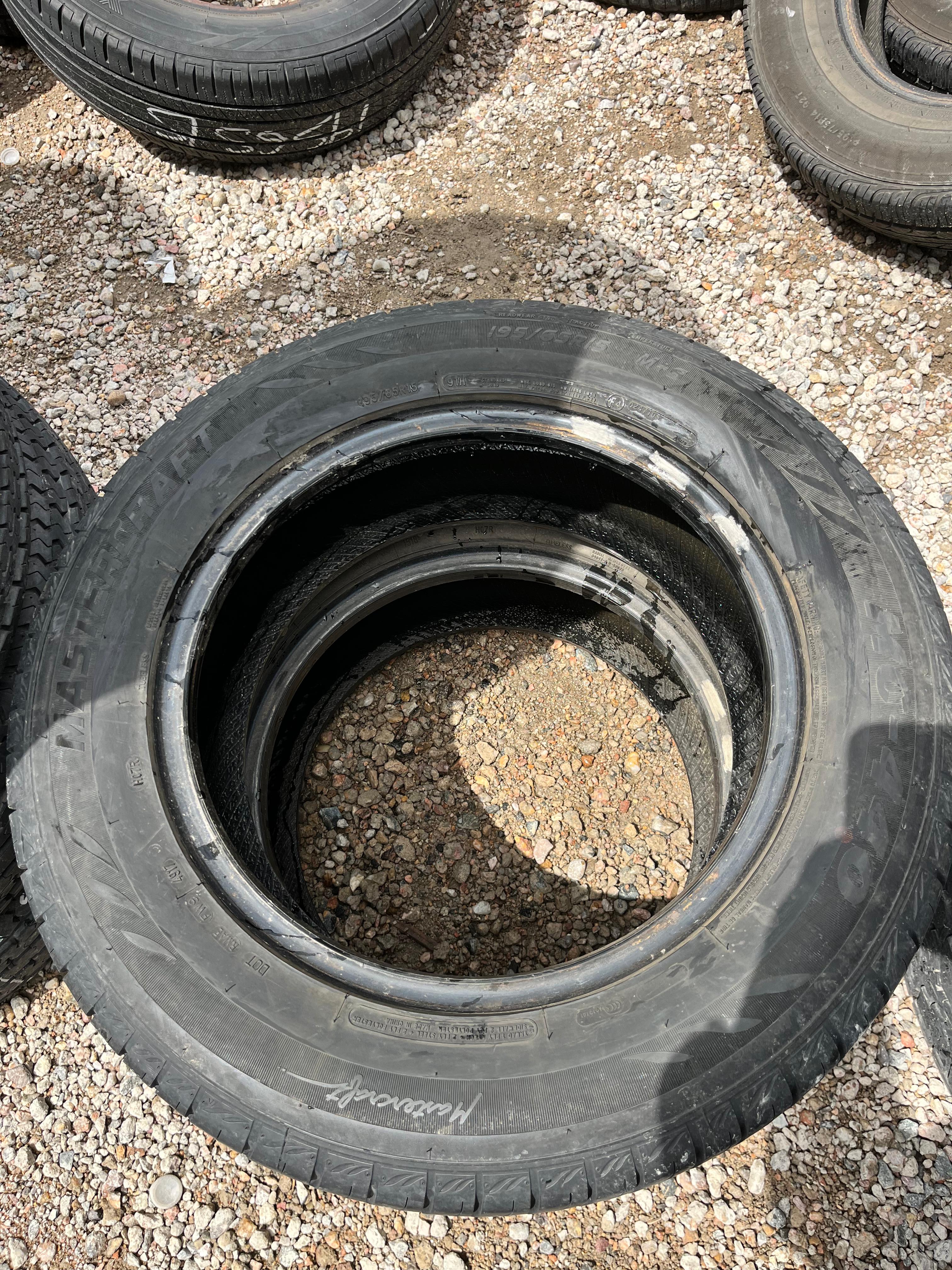 195/65R15 Pair (2 Used TIres) Mastercraft MC-440