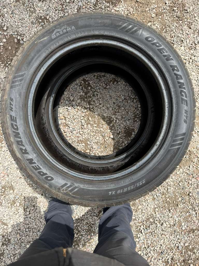 235/55R19 Pair (2 Used Tires) Mazama Open Range HTS