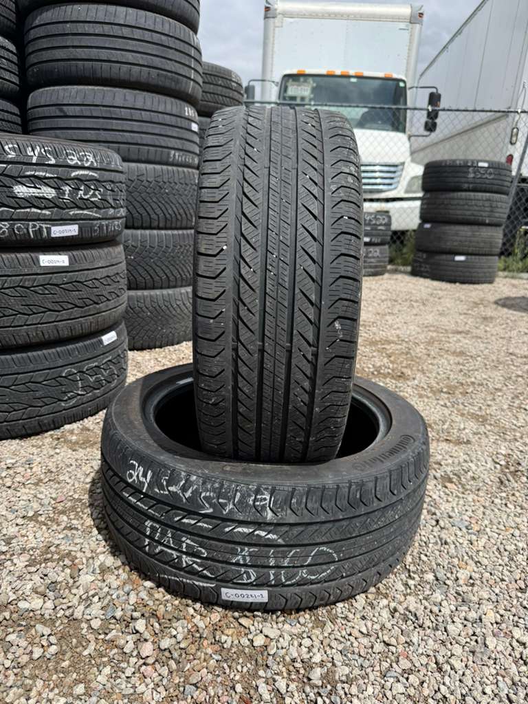245/45R19 Pair (2 Used Tires) Continental ProContact GS SSR