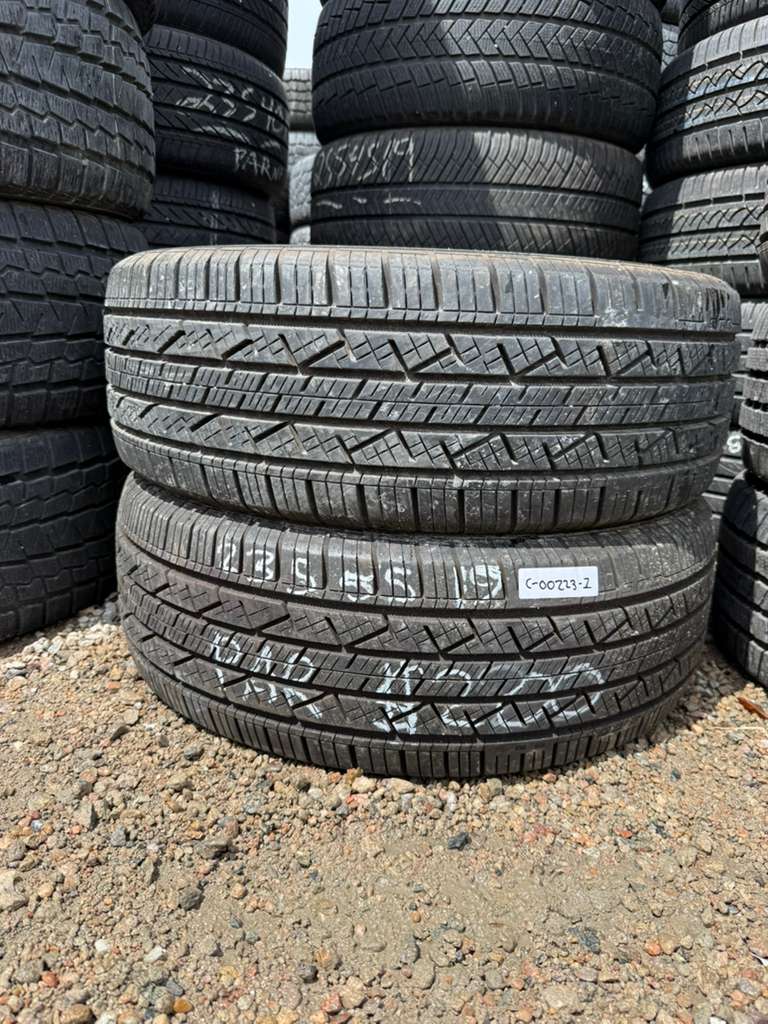 235/55R19 Pair (2 Used Tires) Continental CrossContact LX25