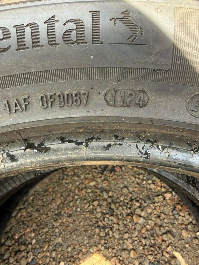 235/55R19 Pair (2 Used Tires) Continental CrossContact LX25