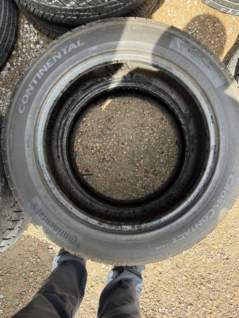 235/55R19 Pair (2 Used Tires) Continental CrossContact LX25