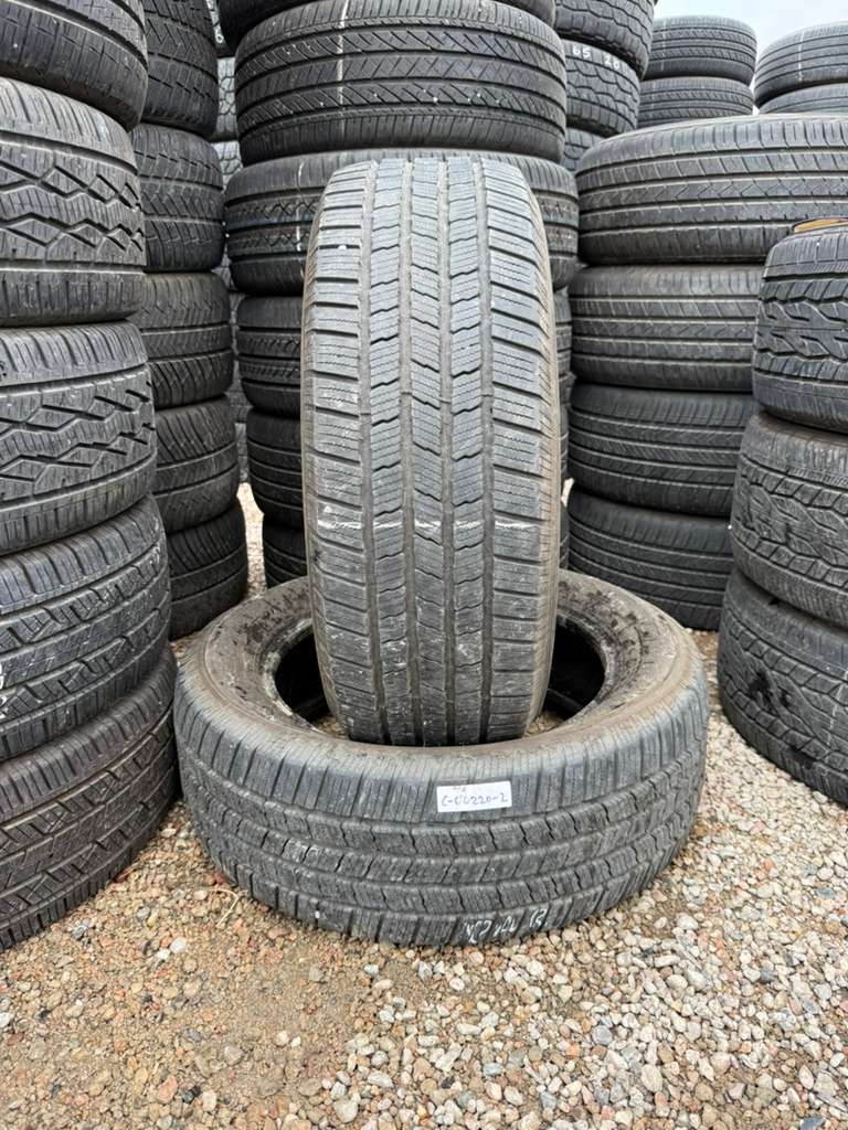 245/55R19  Pair (2 Used Tires) Michelin X LT A/S