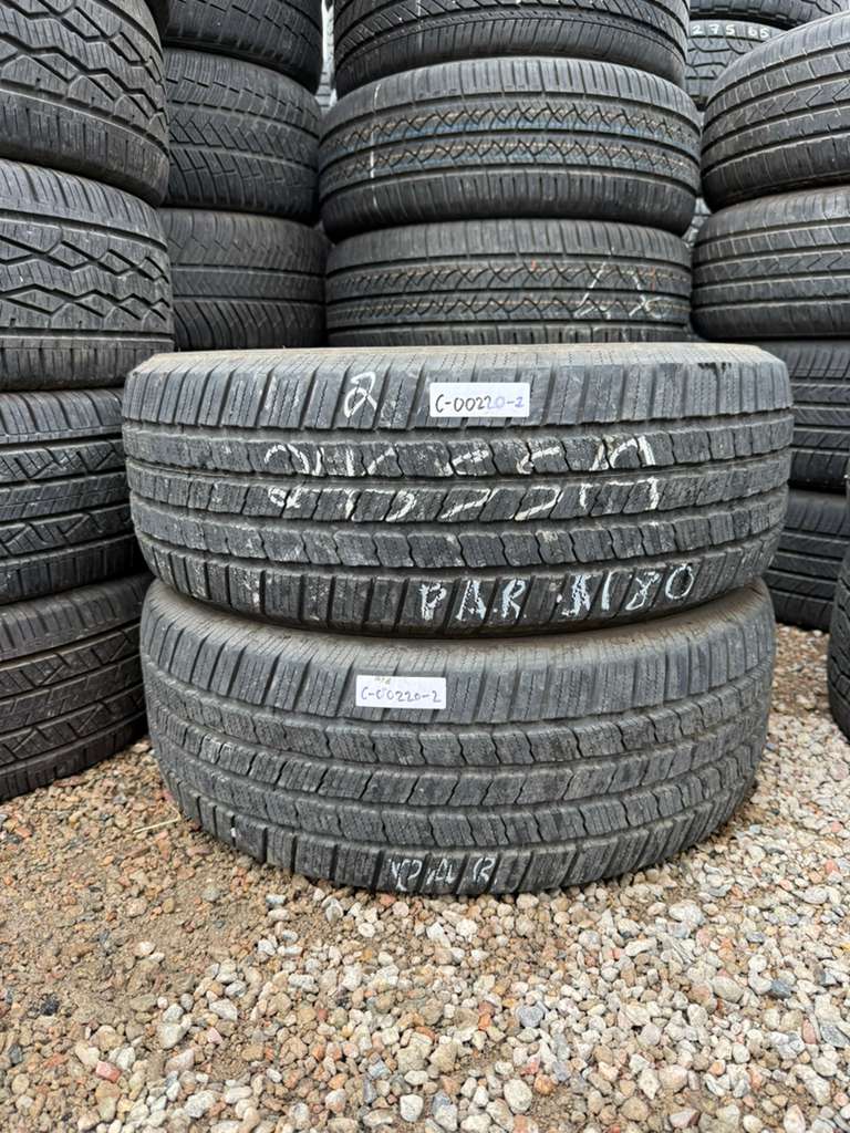 245/55R19  Pair (2 Used Tires) Michelin X LT A/S