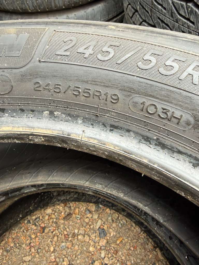 245/55R19  Pair (2 Used Tires) Michelin X LT A/S