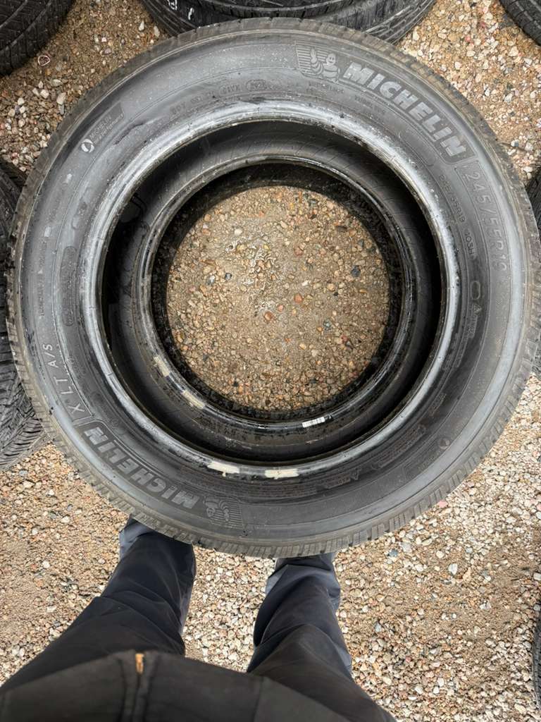 245/55R19  Pair (2 Used Tires) Michelin X LT A/S