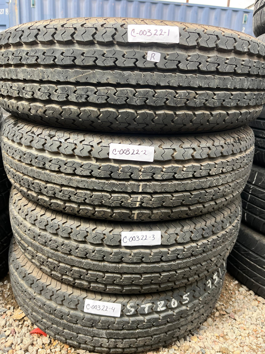 ST205/75R14 Set (4 Used Tires) Power King Towmax