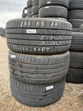 285/35R22 (3 Used Tires) Bridgestone Turanza T005