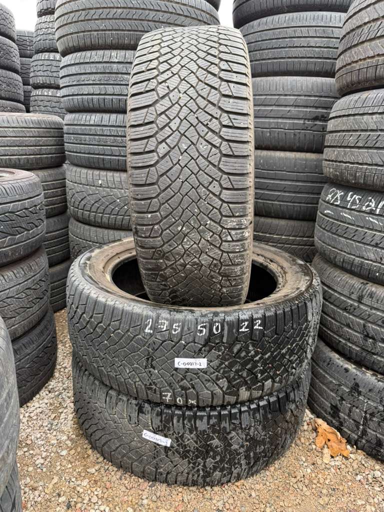 275/50R22 (3 Used Tires) Continental IceContact XTRM