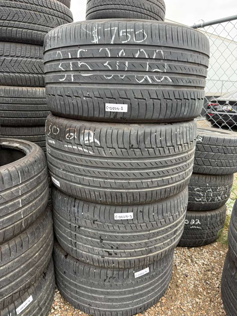 315/30R22 Set (4 Used Tires) Continental PermiumContact 6