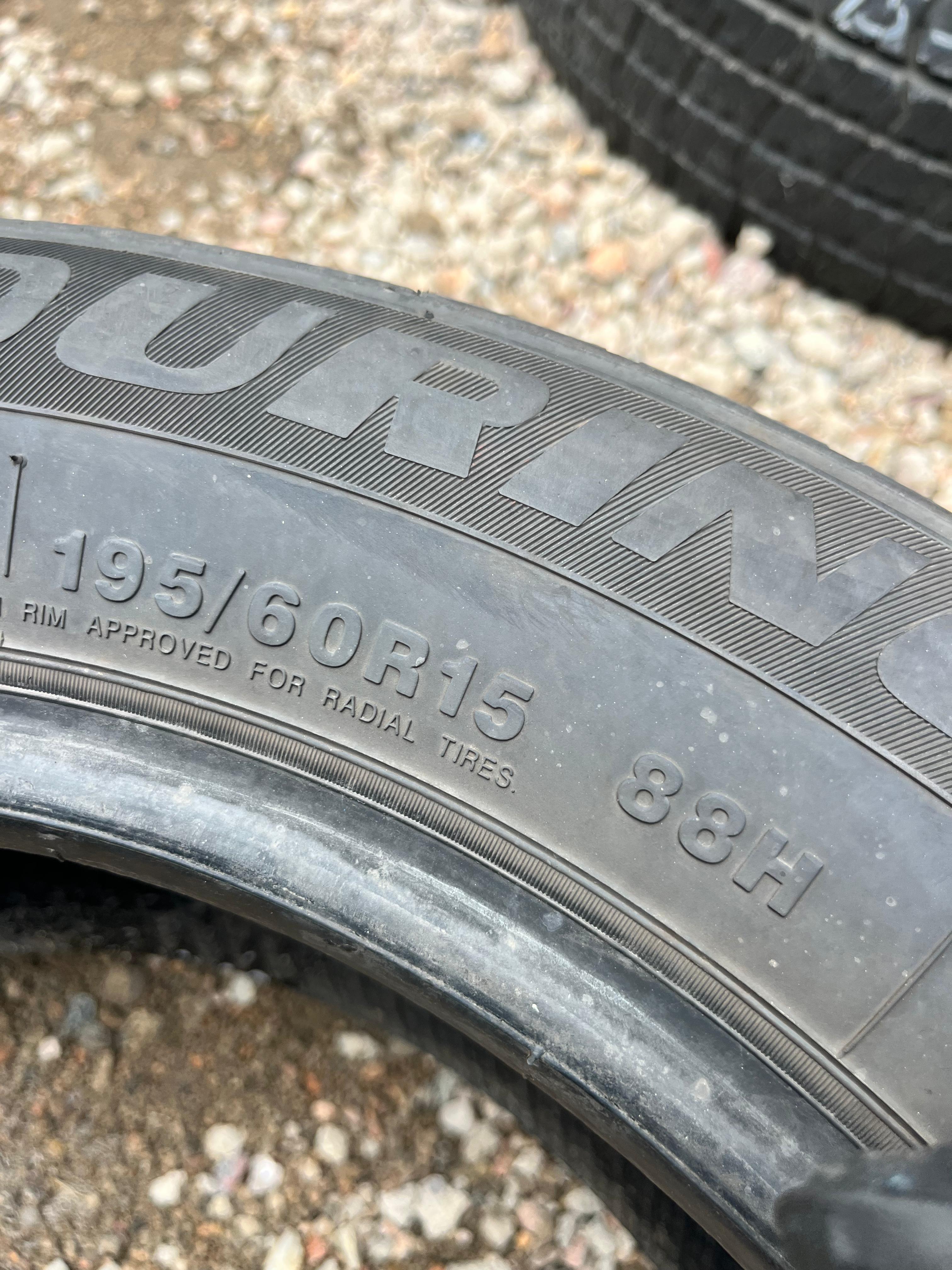 195/60R15 Pair (2 Used Tires) Sentury Touring