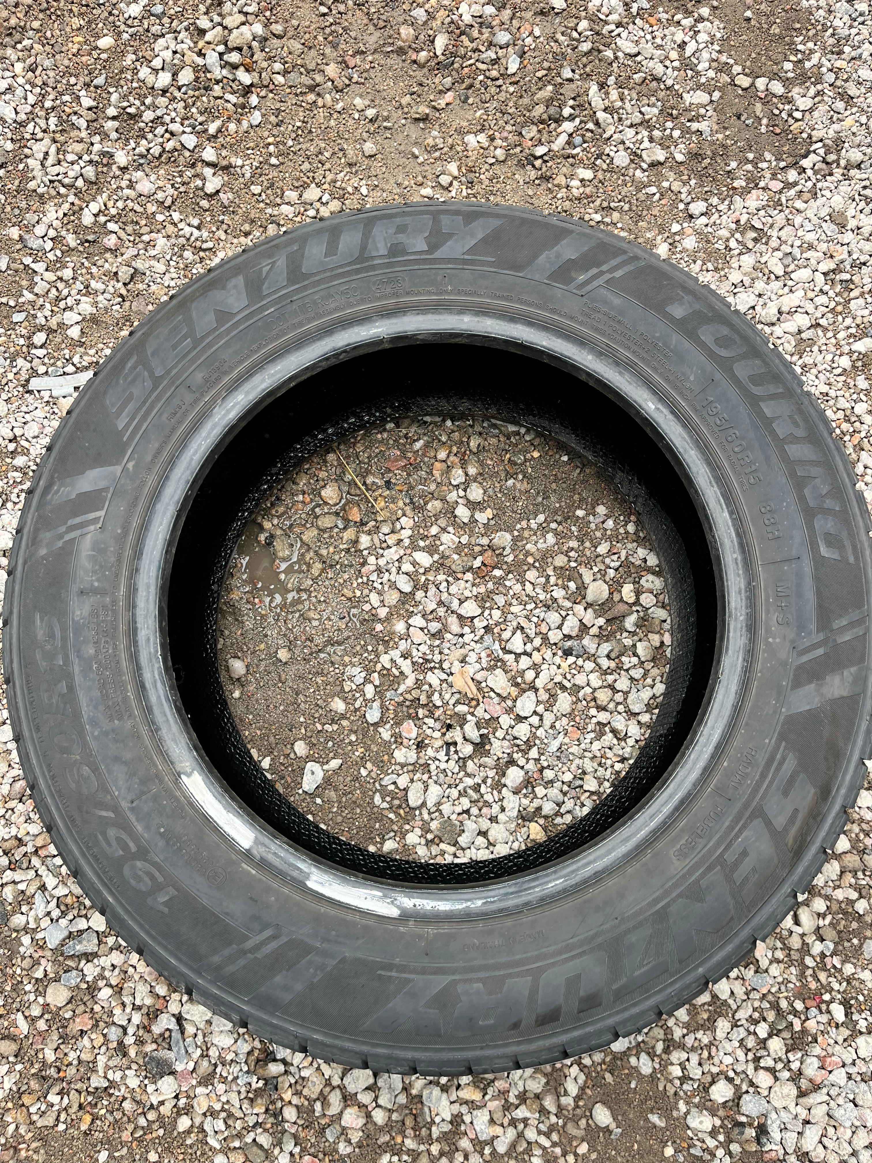 195/60R15 Pair (2 Used Tires) Sentury Touring