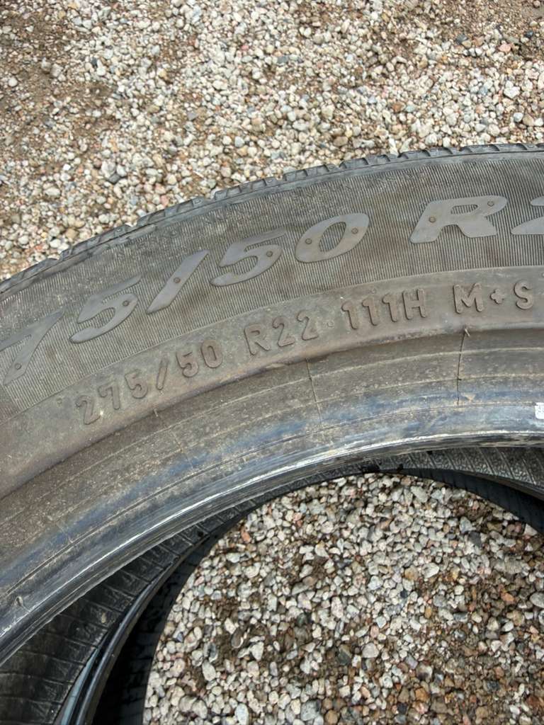 275/50R22 Pair (2 Used Tires) Pirelli Scorpion AS Plus 3