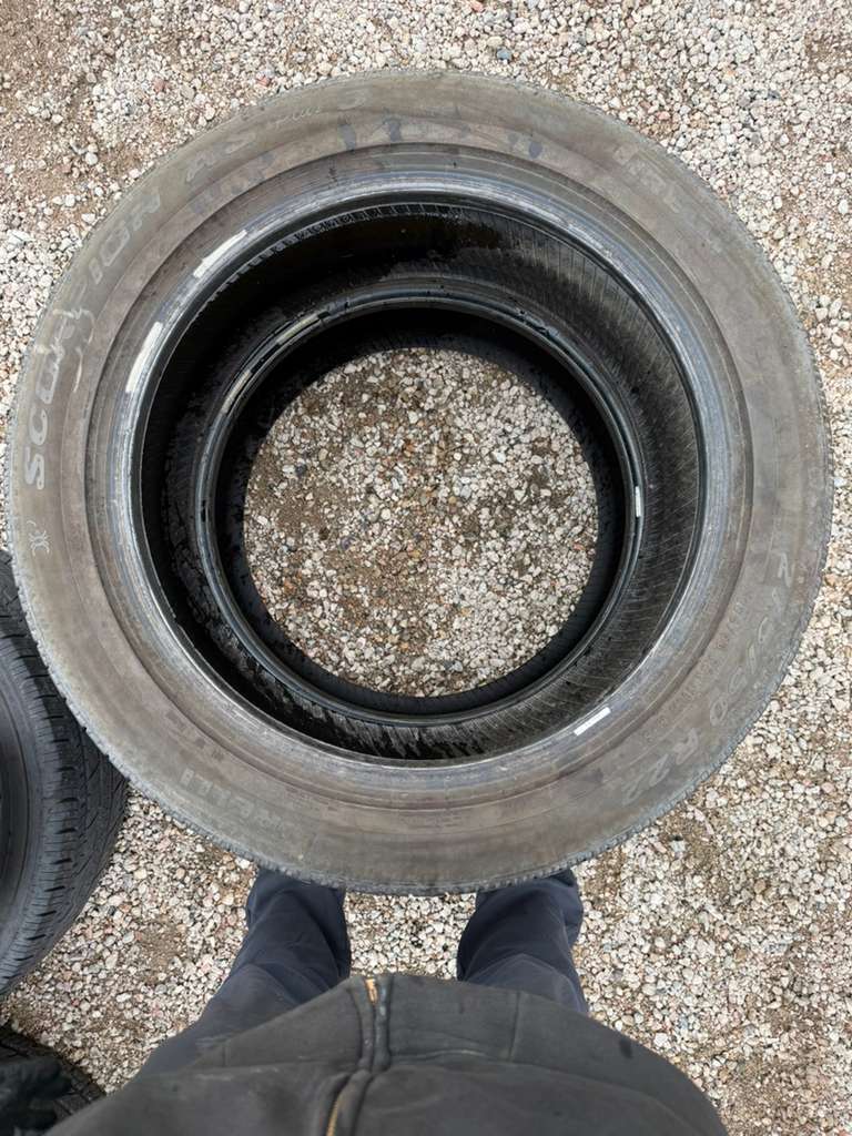 275/50R22 Pair (2 Used Tires) Pirelli Scorpion AS Plus 3