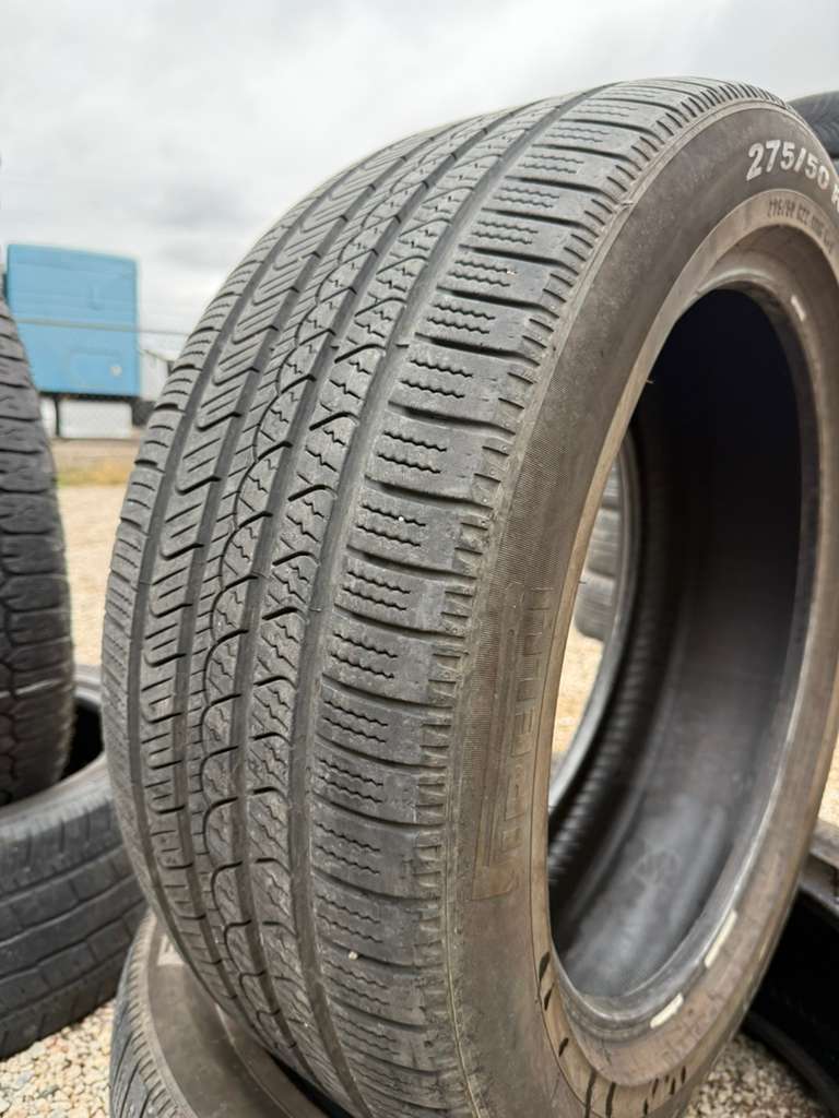 275/50R22 Pair (2 Used Tires) Pirelli Scorpion AS Plus 3