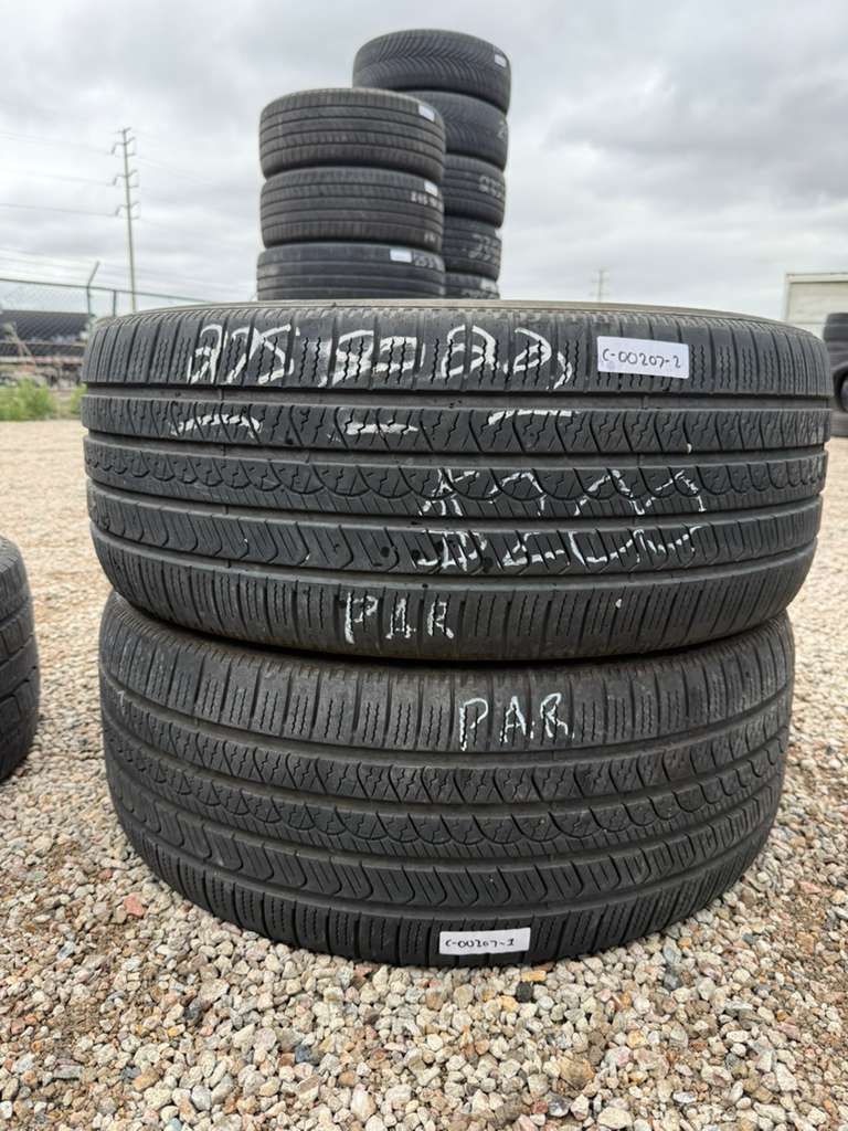 275/50R22 Pair (2 Used Tires) Pirelli Scorpion AS Plus 3
