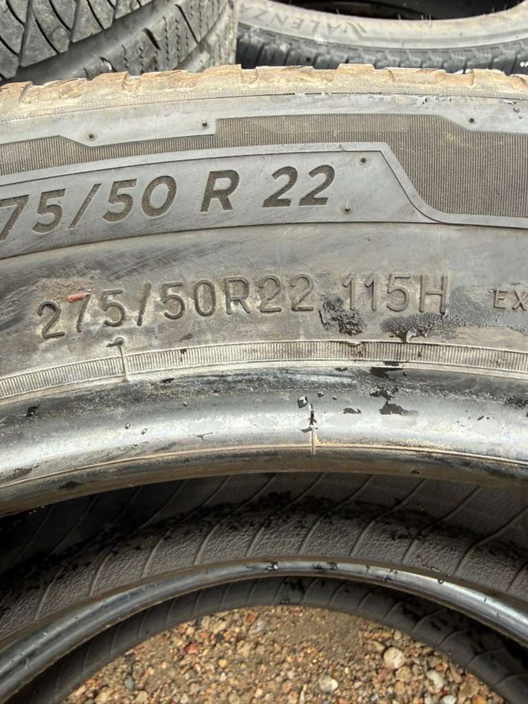 275/50R22 Pair (2 Used Tires) Michelin Primacy LTX
