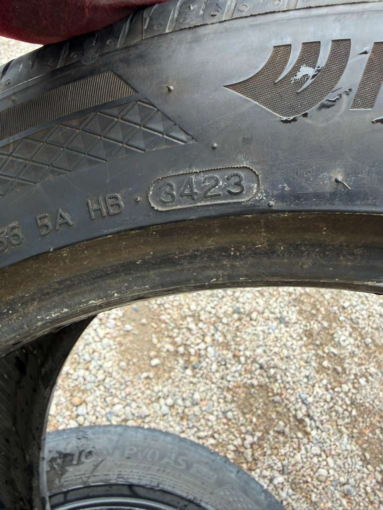 255/45R19 Pair (2 Used Tires) Hankook ION EVO AS
