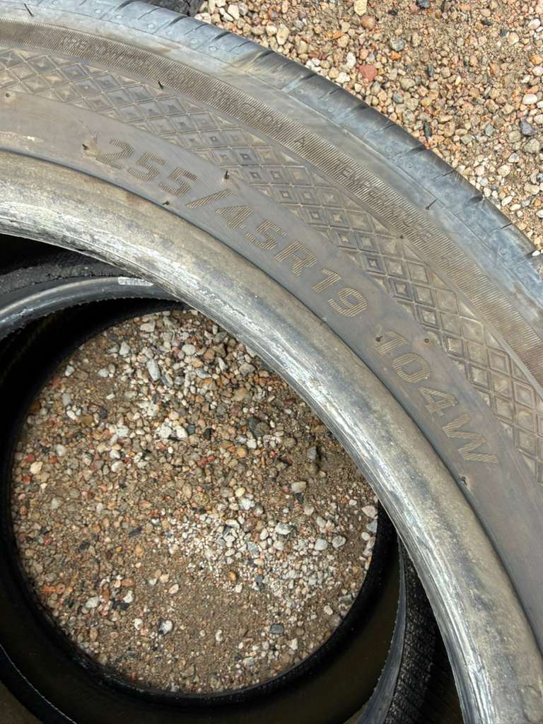 255/45R19 Pair (2 Used Tires) Hankook ION EVO AS
