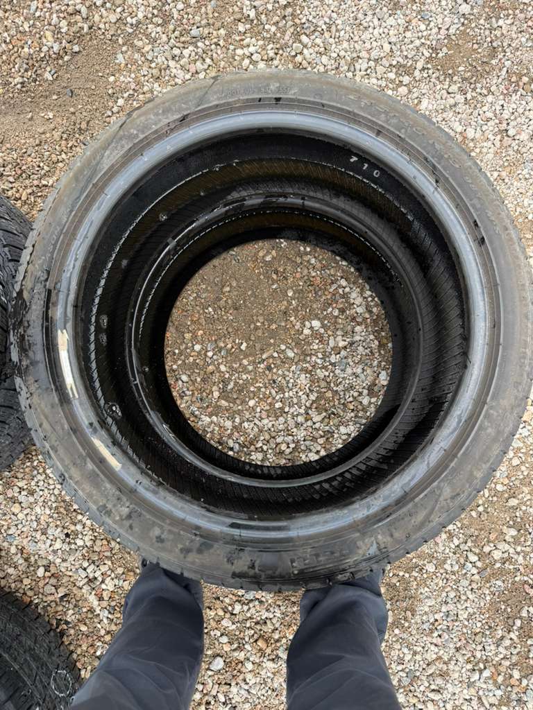 245/40R19 Pair (2 Used Tires) Pirelli P Zero