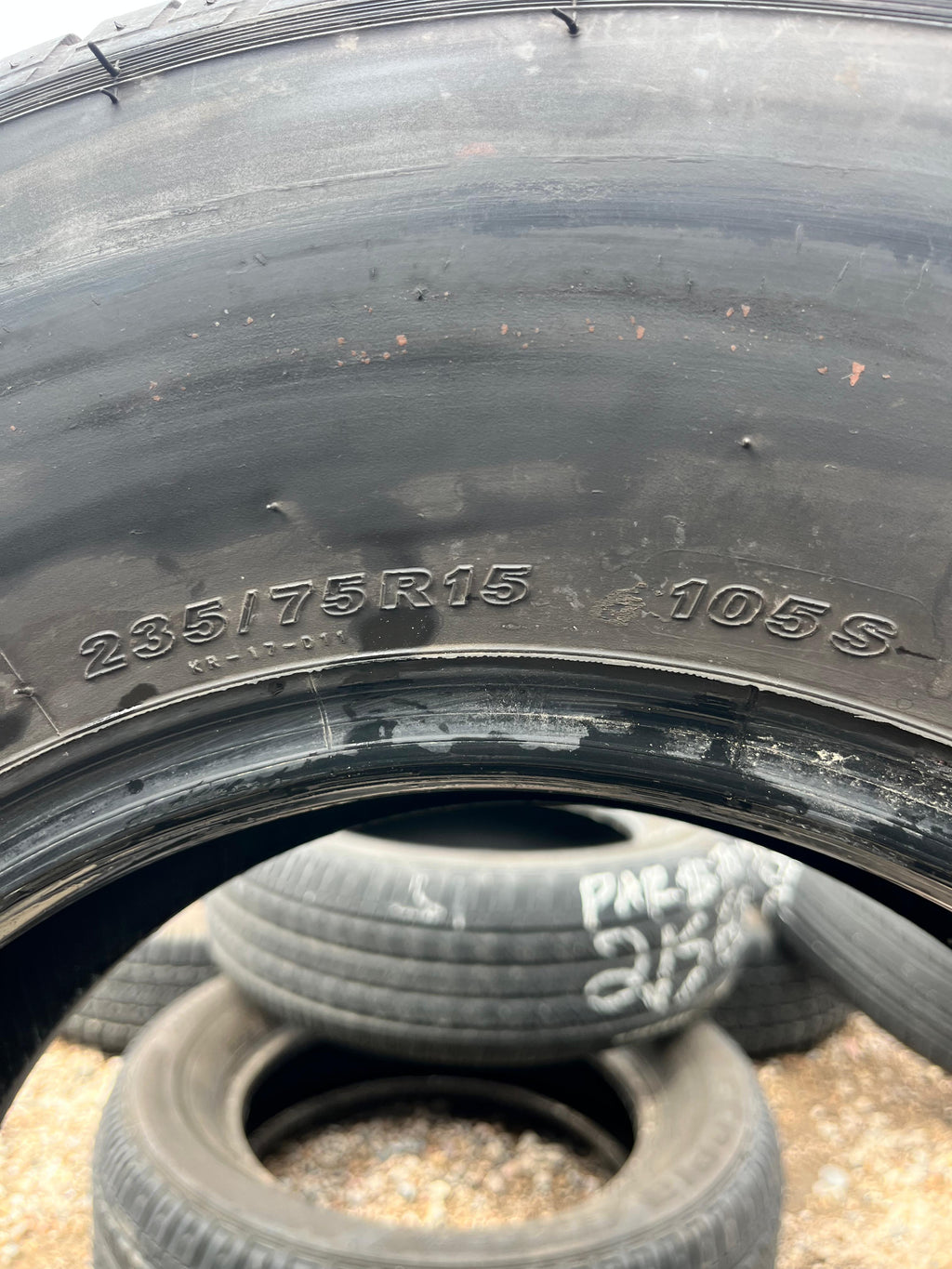 235/75R15 Pair (2 Used Tires) Kenda Radial Kenetica