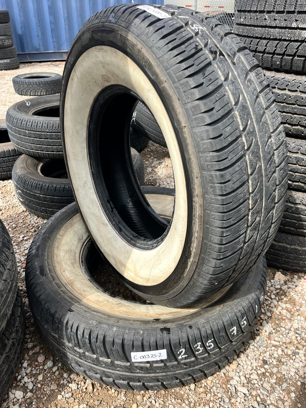 235/75R15 Pair (2 Used Tires) Kenda Radial Kenetica